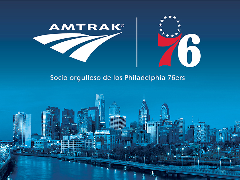 Socio de Amtrak 76ers Philly